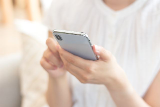 スマホでサイトを確認する人
