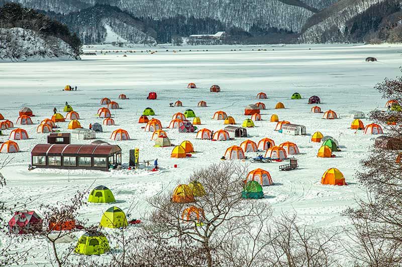 Lake Poroto Wakasagi Smelt Fishing  Hokkaido shiraoi tourist information