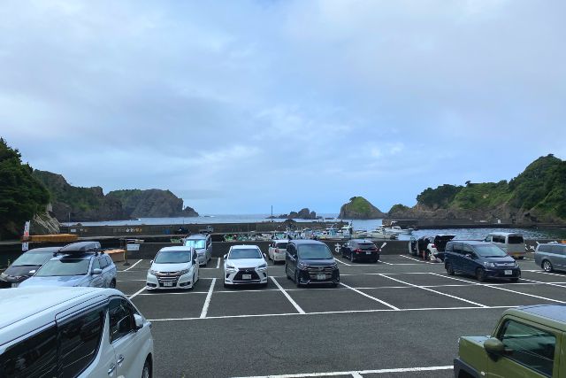 Parking lot near Nakagi Port