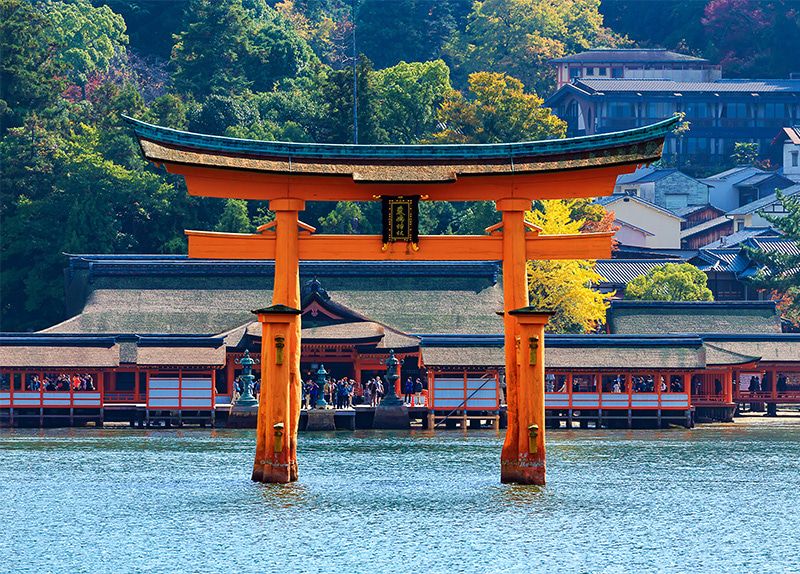 Seto Inland Sea National Park Hiroshima Itsukushima Shrine Itsukushima Shrine Misen Primeval Forest Miyajima Three Scenic Views of Japan Scenic Spot Natural Monument World Cultural Heritage Site