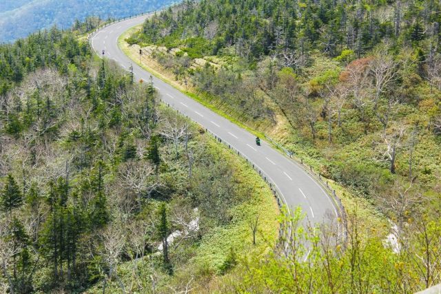 知床峠 知床十字路口