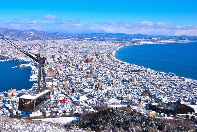 北海道・函館市　子連れ旅行　おすすめ観光スポット　函館山ロープウェイ