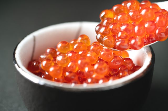 Image of salmon roe pickled in soy sauce