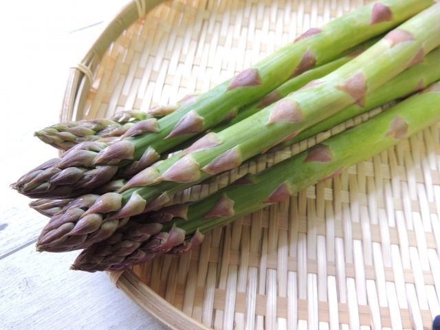 Fresh asparagus from Hokkaido
