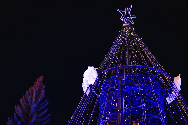 "Shiroi Koibito Park" illumination in Sapporo, Hokkaido