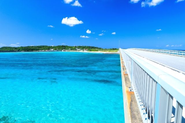 Okinawa remote island Iheya Island tourist spot Nobo Bridge