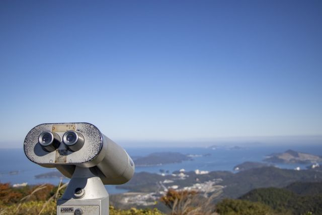 三重・朝熊山頂展望台からの眺め