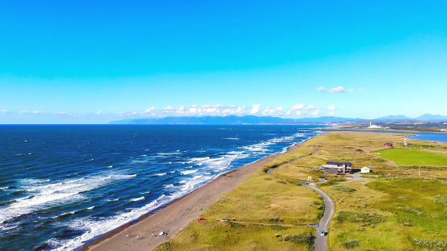 北海道・石狩　観光スポット　石狩浜海水浴場（あそびーち石狩）