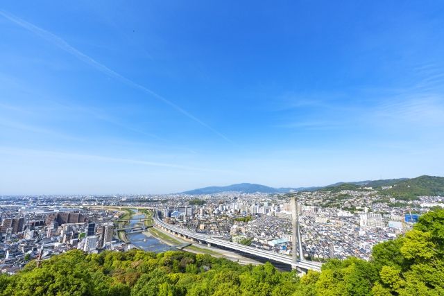 从五月山秀坊台眺望的景色