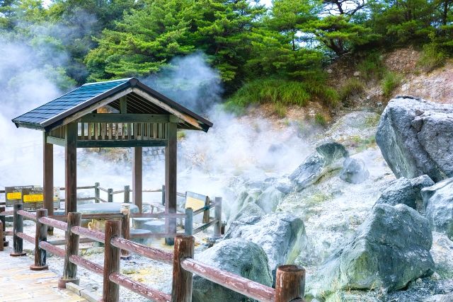 冬におすすめの温泉地　長崎　雲仙地獄　雲仙温泉