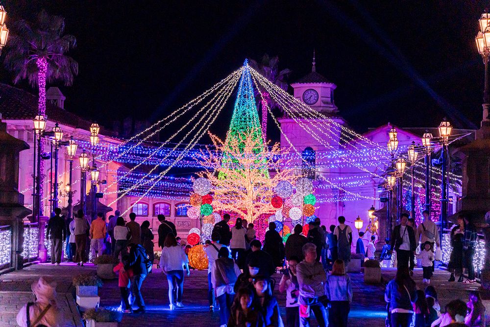 關西地區推薦的聖誕節約會地點，包括和歌山的聖誕節約會地點，和歌山市的Festa Luce燈光節以及Marina City燈光秀活動圖片