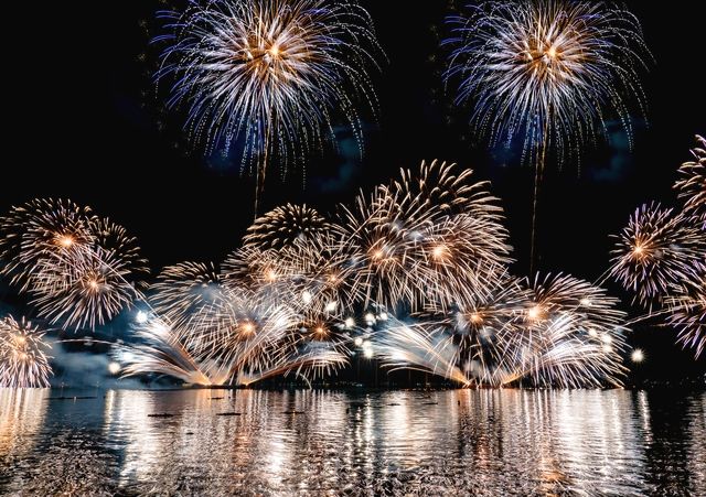 Kyoto Miyazu Floating Lantern Fireworks Festival