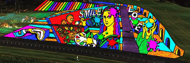 東京ドイツ村ウインターイルミネーション2025-2026　地上絵（イメージ）