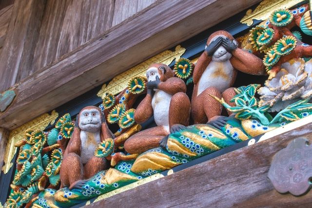 栃木　日光東照宮　「三猿（見ざる・聞かざる・言わざる）」