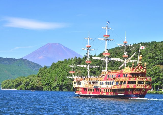 神奈川・箱根　芦ノ湖　富士山