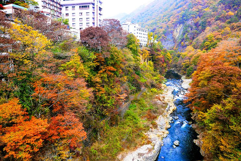Kanto Travel with friends Recommended spots Gunma Oigami Onsen Numata City Katashinagawa Valley Autumn leaves