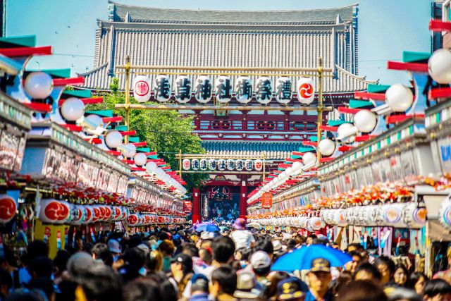 東京淺草仲見世淺草寺邊走邊吃