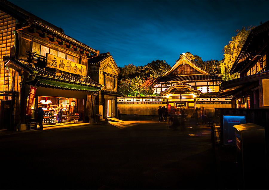 Autumn leaves, illuminations, recommended spots in Kanto, gardens, 2024, Edo-Tokyo Open Air Architectural Museum, Tokyo, Koganei, open-air museum, little-known autumn foliage spot