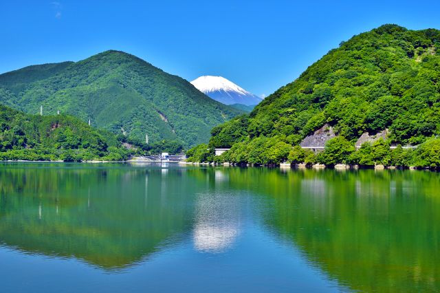 Kanagawa Tanzawa Top 100 Dam Lakes Lake Tanzawa Mount Fuji