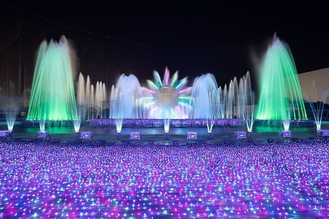 Yomiuriland Jewellumination 2023-2024 LIGHT is LOVE Fountain Show LOVE