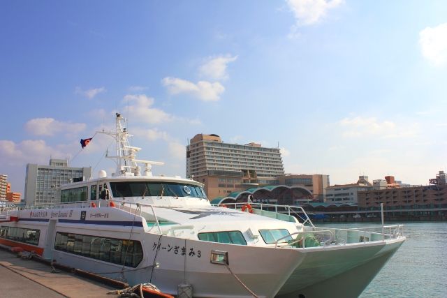 慶良間諸島　座間味島　行き方　高速船　クイーンざまみ