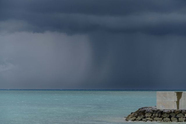 悪天候の石垣島