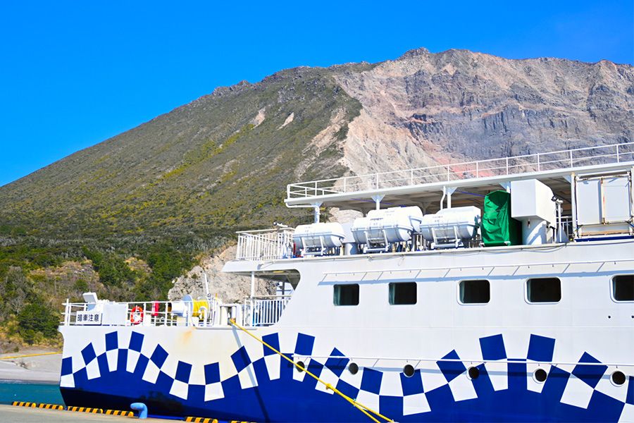 神津島への行き方：東京からのアクセス方法　竹芝客船ターミナル　大型客船　さるびあ丸　東海汽船　天上山