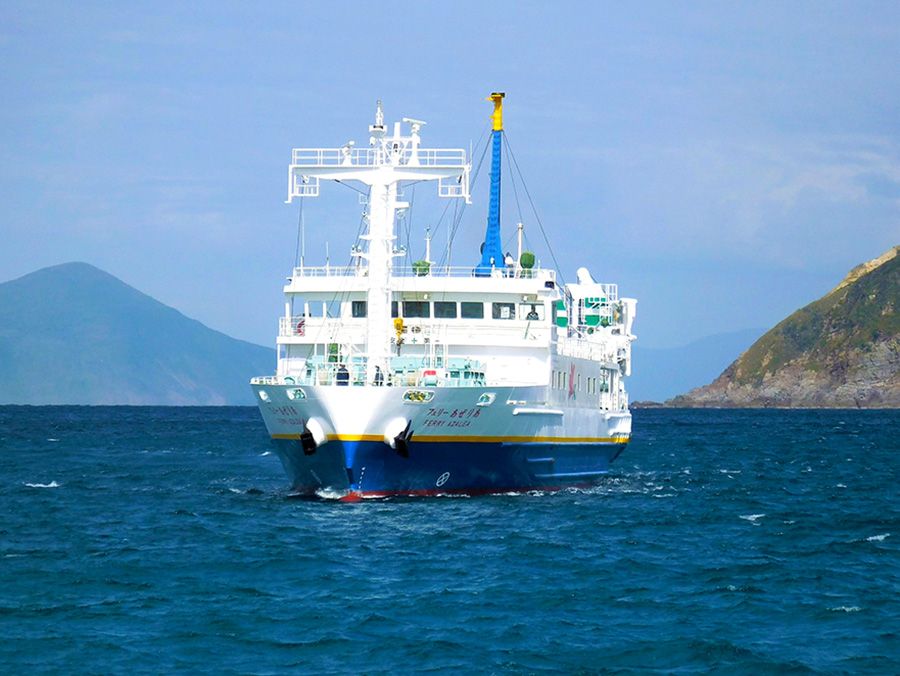 How to get to Kozushima: Access from Shizuoka Shimoda Port Car Ferry Ferry Azalia Shinshin Kisen