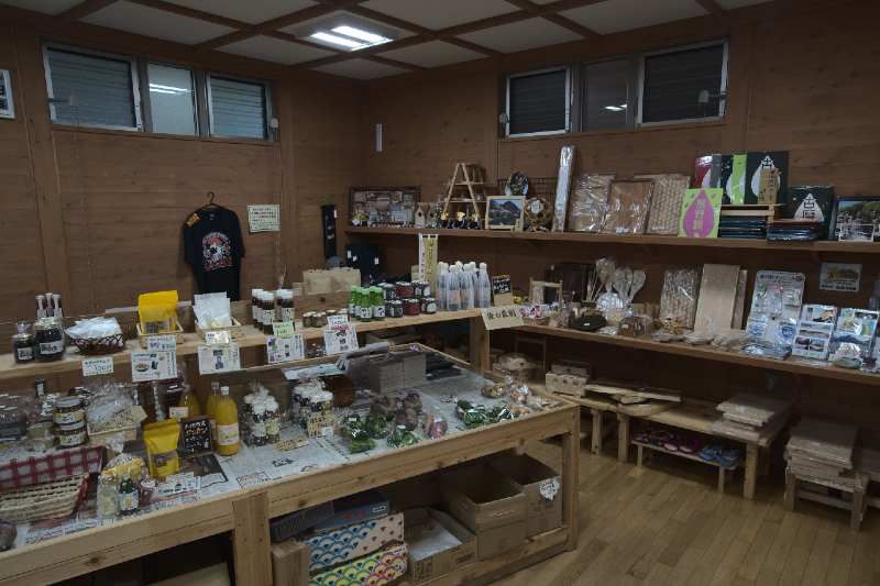 Inside the shop where local specialties are lined up