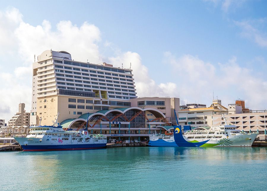 如何前往久米島和推薦活動 沖繩本島 從那霸機場到泊港泊港