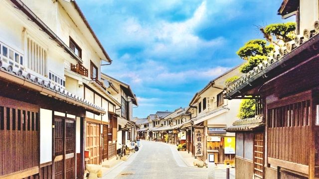 Streetscape of Kurashiki Bikan Historical Quarter