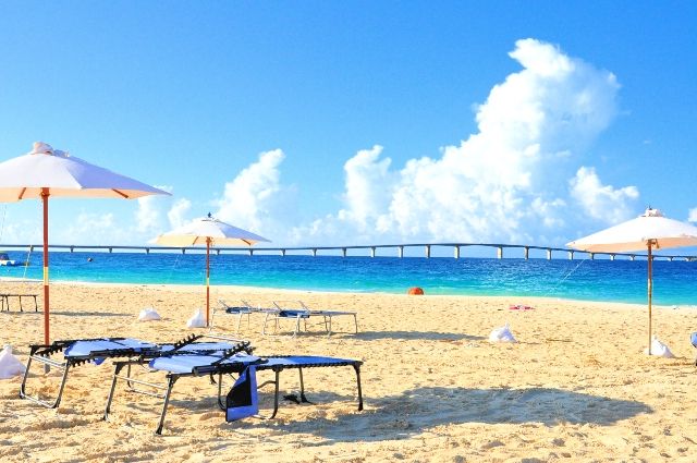 沖縄・宮古島　来間大橋の見どころ　与那覇前浜ビーチ