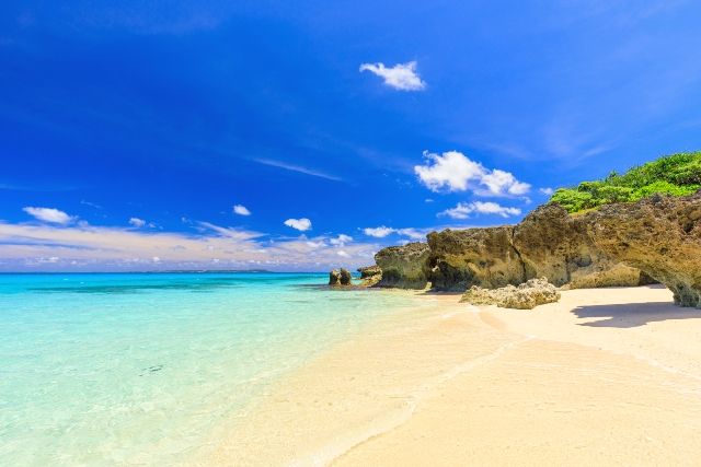 沖縄・宮古島　来間島　おすすめ観光スポット　長間浜