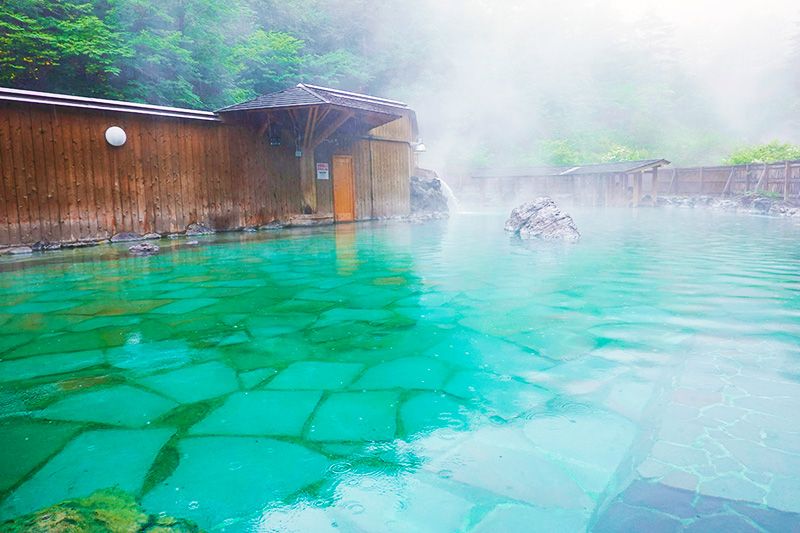 Kusatsu Onsen, West Riverside open-air bath