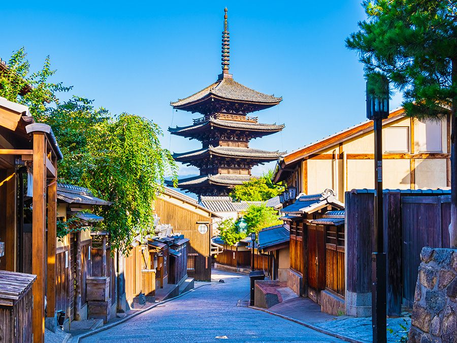 京都　祇園四条駅　おすすめ観光スポット　法観寺　八坂通　八坂の塔　五重塔　撮影ポイント　ビュースポット