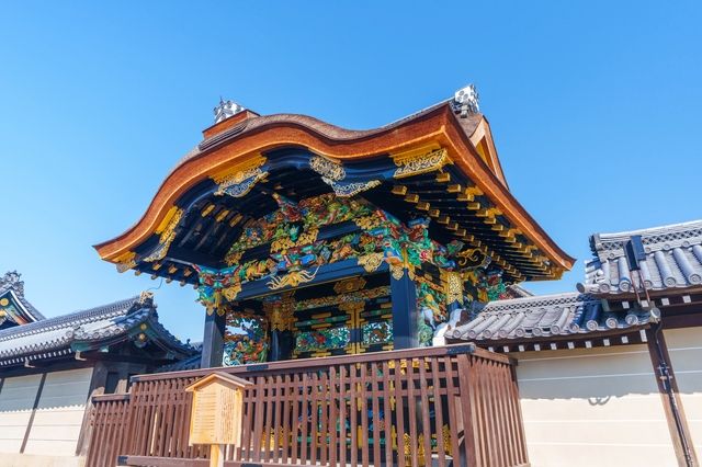 Karamon Gate of Nishi Honganji Temple in Kyoto