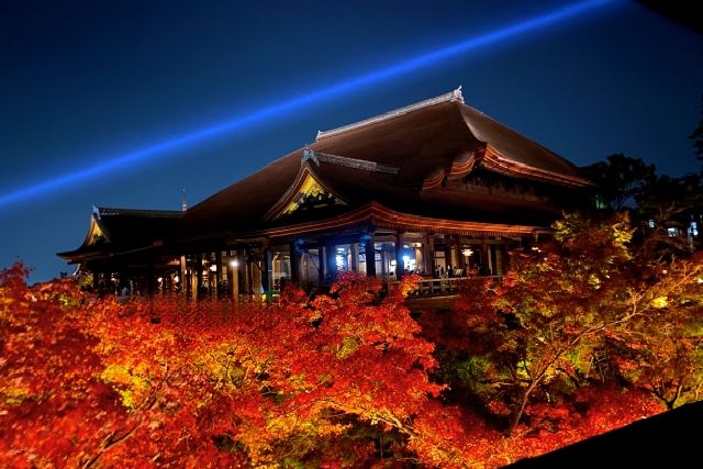 京都・夜の清水寺