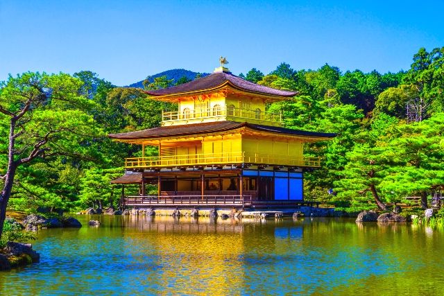 京都　金閣寺（鹿苑寺）　晴天