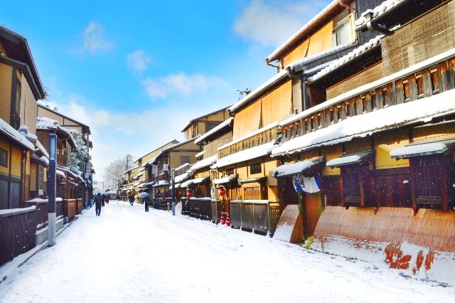 Kyoto in winter, Hanamikoji Dori