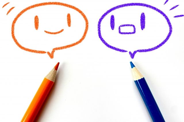 話す人と聞く人のイメージ