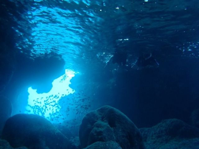 Blue Cave on Irabu Island, Miyako Island