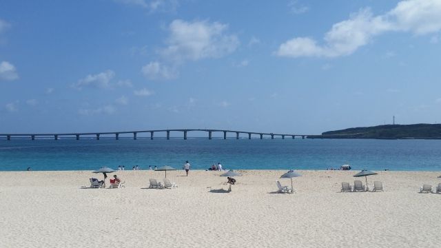 Okinawa Miyakojima sea bathing sea opening beach