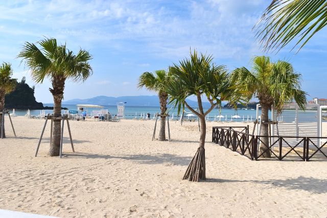 沖縄・名護市　おすすめビーチ　かりゆしビーチ