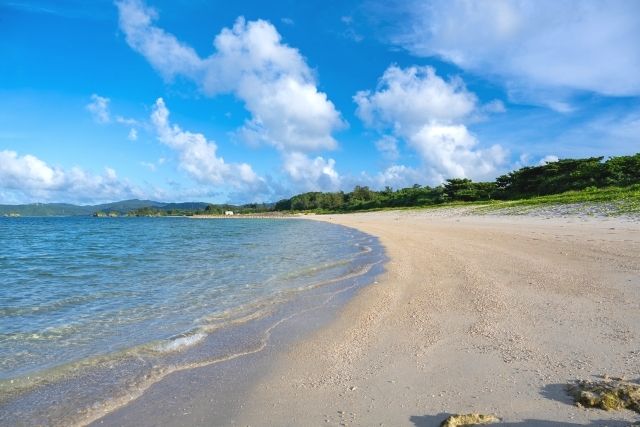 沖縄・名護市　穴場ビーチ　済井出の浜