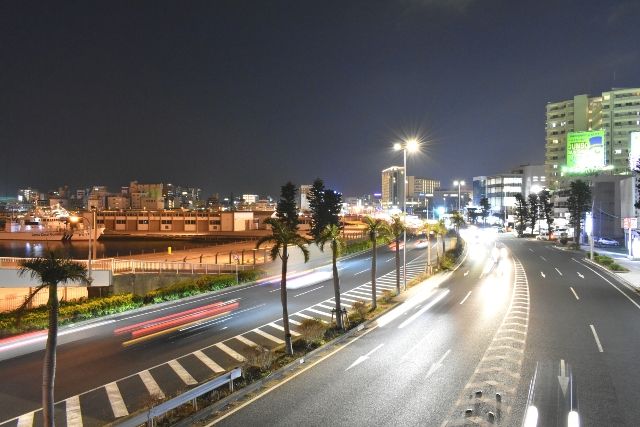沖縄・那覇　夜景ドライブ