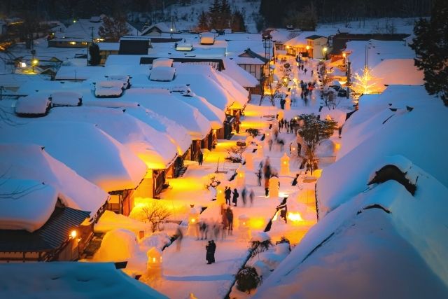 福岛,大内宿冰雪节