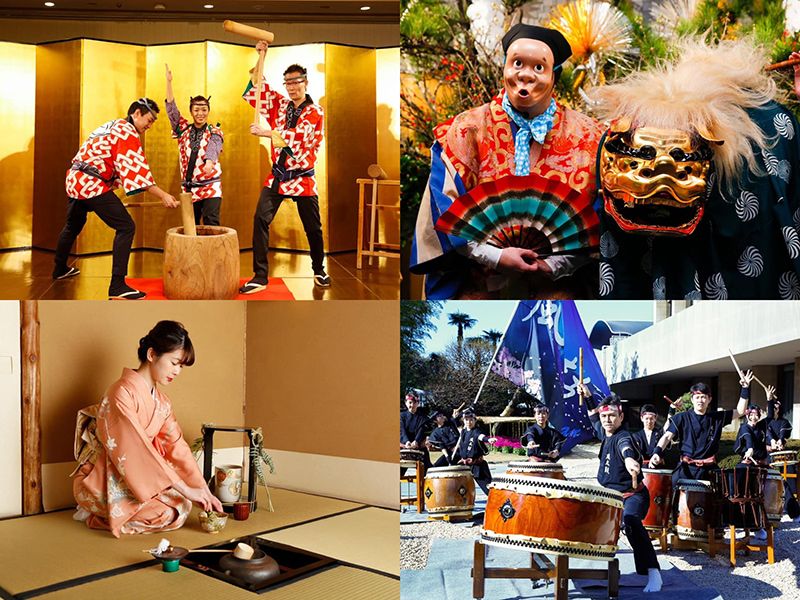 New Year's Events Tokyo Tokyo 2024 Hotel New Otani Tokyo New Year's Plan 2024 For guests only Programs such as Rakugo, Manzai, Concerts, etc. New Year's Day Lion Dance New Year's Celebration Taiko Mochitsuki Show