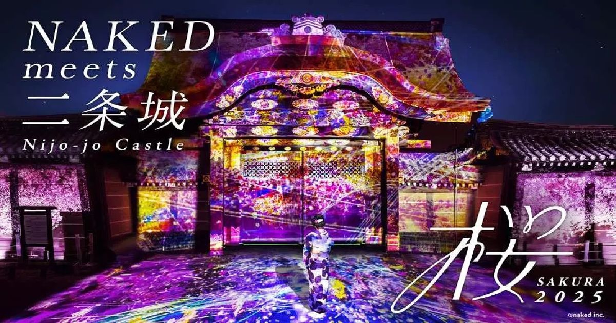 Nijo Castle Illumination 2025 ฤดูใบไม้ผลิ: NAKED พบกับ Nijo Castle 2025 ตั๋วชมดอกซากุระและตั๋วล่วงหน้า