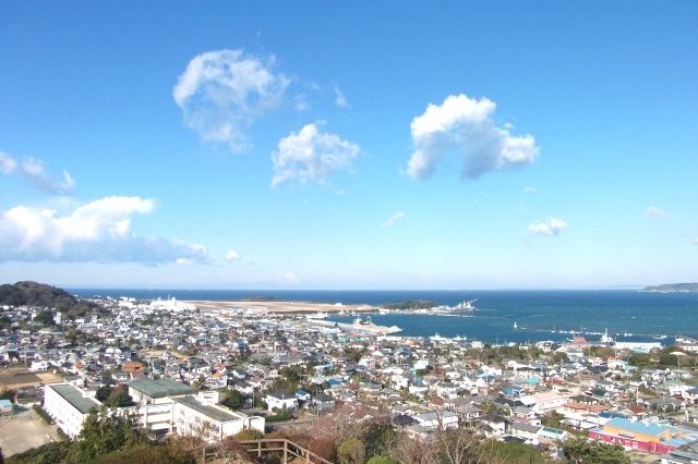 View from Shiroyama Park in Tateyama City, Chiba Prefecture
