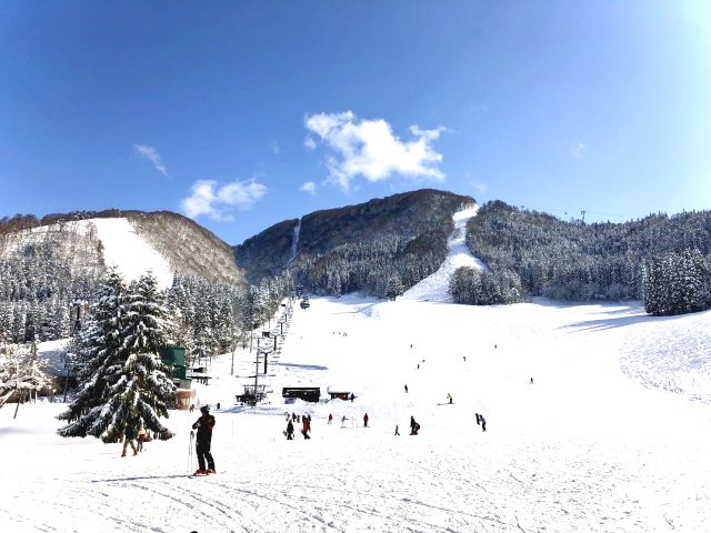 Koshinetsu Niigata Nagano Ski Resort Kids Park where you can sled and play in the snow